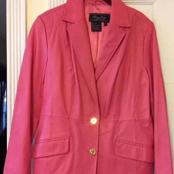 NWT Barbie Pink Leather Skirt Suit - Picture 3 of 8